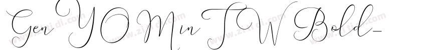 GenYOMinTW Bold字体转换